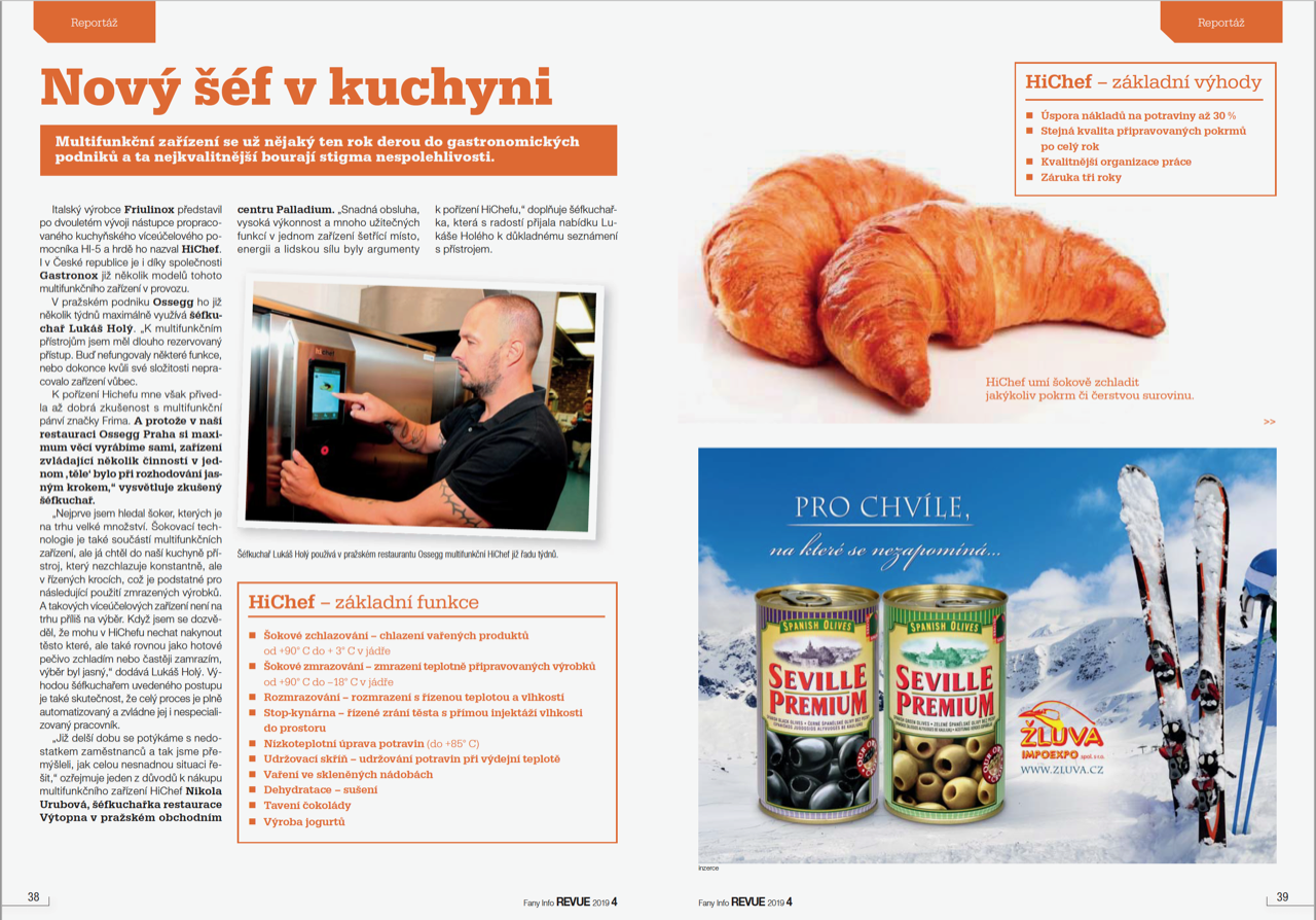 Reportáž o HiChef na stránkách Fany info revue 1