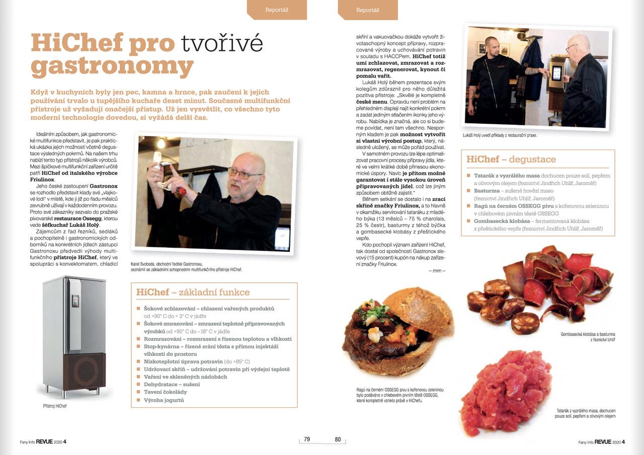 HiChef-článek Info Fany Gastro Revue