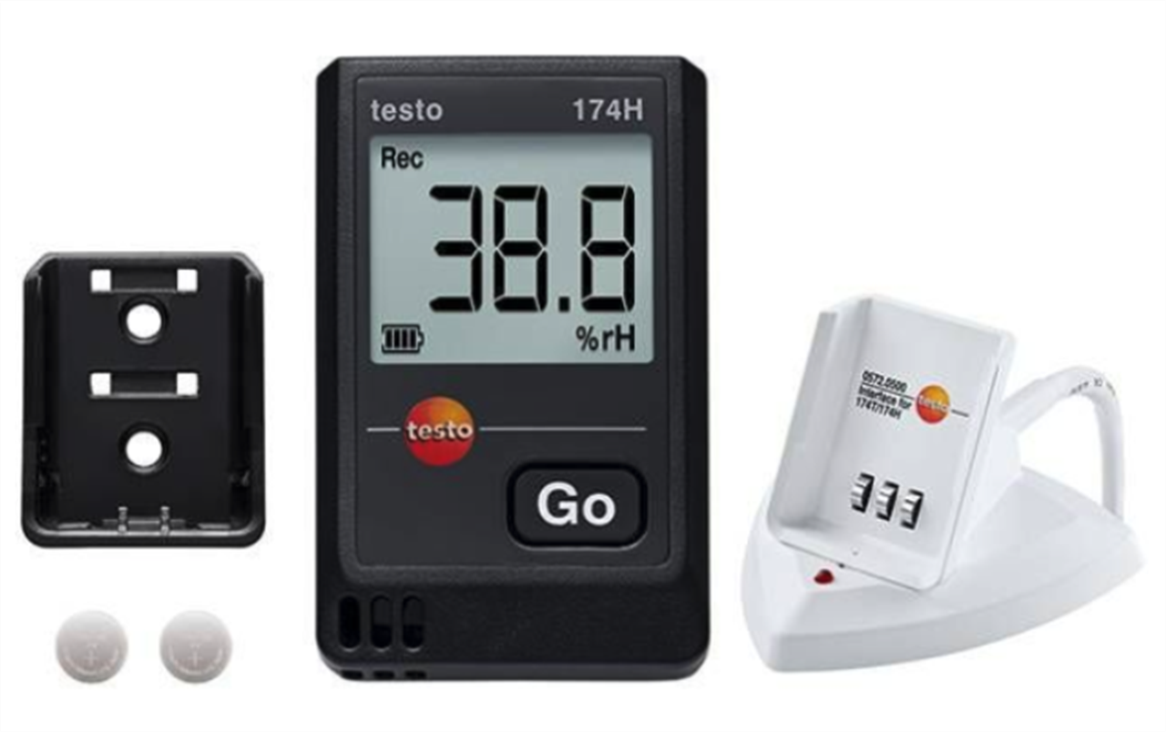 Datalogger teploty a vlhkosti TESTO 174 H sada