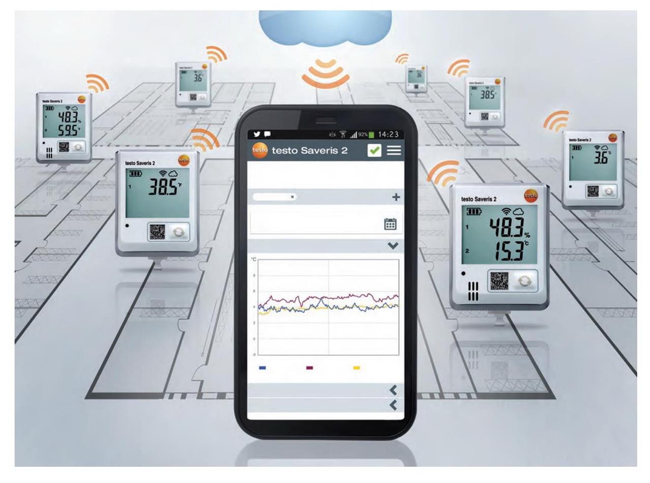 Ukázka propojení dataloggeru TESTO s telefonem